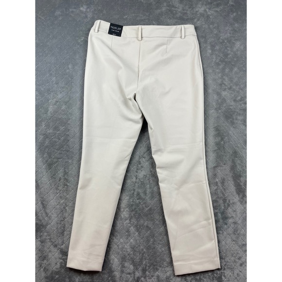 RACHEL ZOE Hi Rise Slim Leg Pants Beige Four Way Stretch Size 14 - Picture 2 of 11